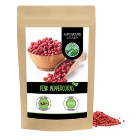 Pink pepper whole (250g, 8.8oz), pink peppercorns 100% natural, without additives, vegan, pink pepper