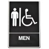 HY-KO PROD Brail Men Rest Sign, 6" x 9" (DB-1)