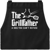 MoonWorks® BBQ Apron for Men with Saying "Hier grillt der