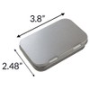 JUVITUS (3 Pack) 3 oz Rectangular Metal Hinge Top Steel