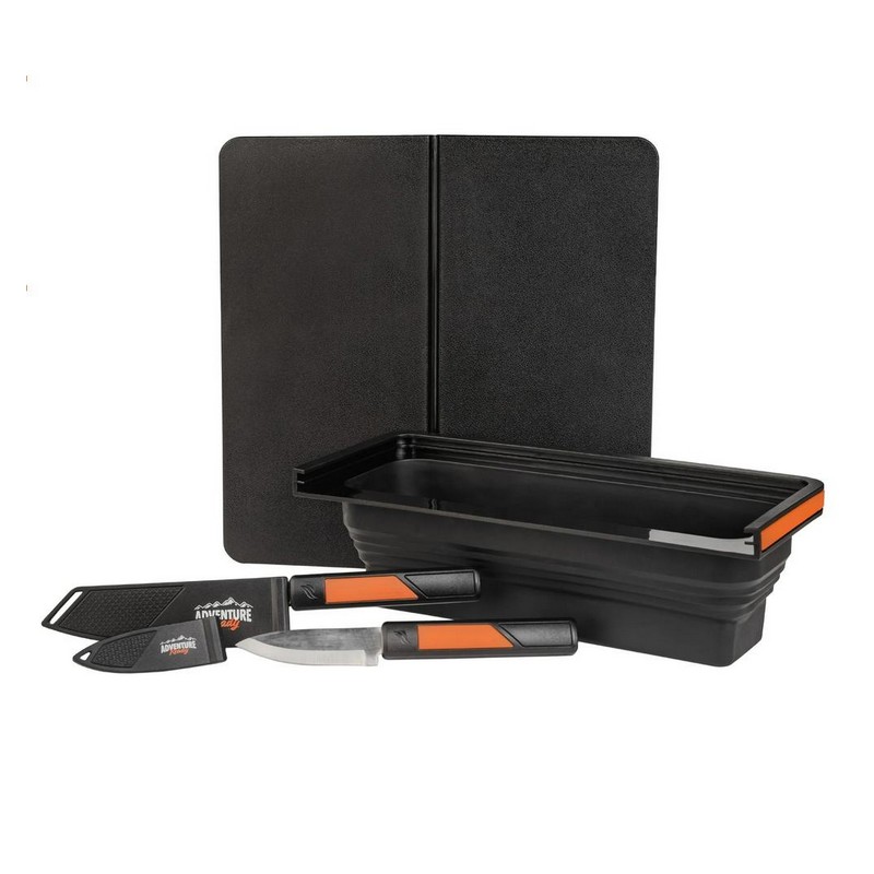 Blackstone Adventure Ready Prep Kit Cutting Board Knives Collapsible 4