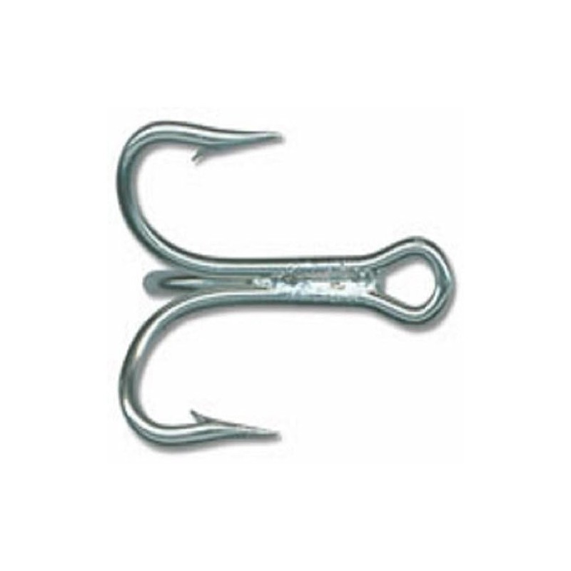 Mustad Treble Hook, 3 Extra Strong, Short Shank - Durasteel