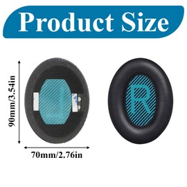 Professional Headphones Replacement Earpads Comfortable Ear Pads Soft Earpads Cushion for Bose Quietcomfort 45 QC35 Quietcomfort SE (QC Se) Ae2i Ae2w Headset Ear Cushion Repair Parts