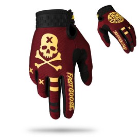 FASTGOOSE Dirt Bike Motorcycle Gloves Motocross Gloves Motorbike Riding Bike Gloves ATV MX MTB Off Road Racing Sports Cycling Glove (Maroon, Large)