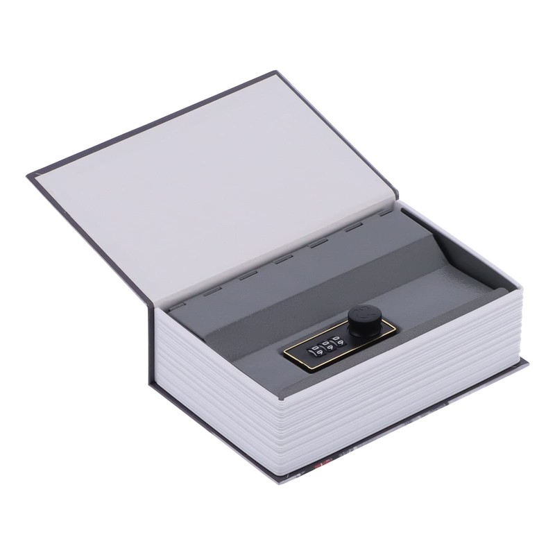 lyrlody Replica Book Shaped Safe Box Home Durable Safefall for