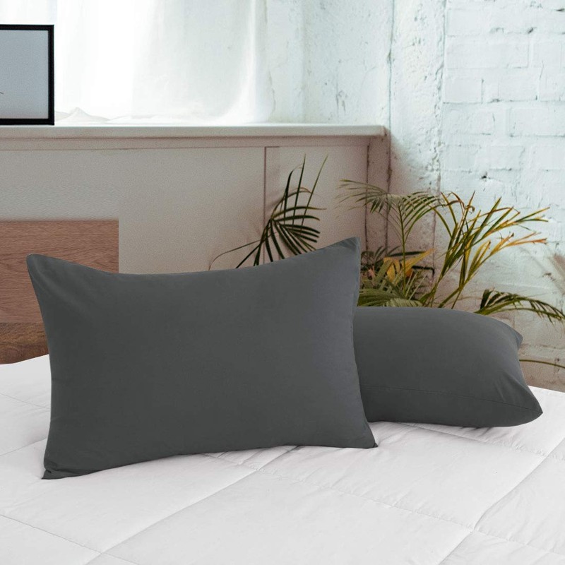 PiccoCasa Zippered Pillowcases, 100% Brushed Microfiber Polyester Pillow Case Cover,