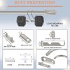 Lwiiom Double Curtain Rod for Windows 28 to 48 Inch,Adjustable