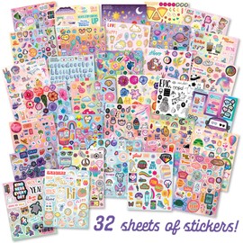 Craft-tastic — Sticker Palooza — 1500+ Cute & Trendy Stickers for Kids and Teens — Decorate Notebooks, Phones, Laptops, and More!