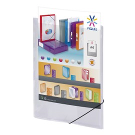 Viquel 097372-05 Plastic Elasticated Folder, Transparent
