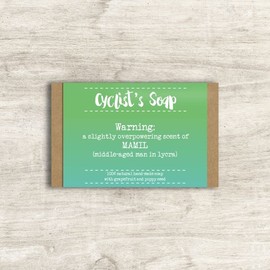 Cyclist's Soap Bar In Gift Box Novelty Gift Idea By Dandelion Stationery SP006