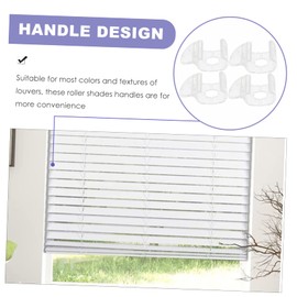 BIUDECO Easy to Use Roller Blind Accessories 4pcs Cordless Shade Handles No Drill Blind Pulls Window Shade Parts