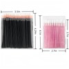 100 PCS Disposable Eyeliner and Disposable Lip Brushes Brush