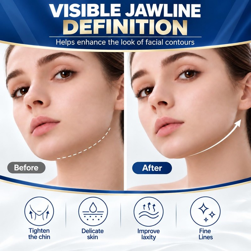 V Line Lifting Mask - 5PCS Blue Face Lift Tape