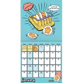 2025 Gudetama Wall Calendar