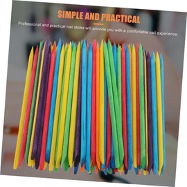 Healvian 2packs Crafted Wood Manicure Rods Nail Art Tools for Dead Skin Removal and Nail Cleaning