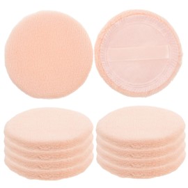 Beavorty 10 Piezas hojaldre de miel en polvo práctica borla para polvos sueltos soplo de polvo suelto redondo pads algodon pads de algodon almohadilla de polvo cosmético algodón