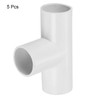 MECCANIXITY PVC Conduit Coupler T-Shaped Fittings 20mm 3 Ways for