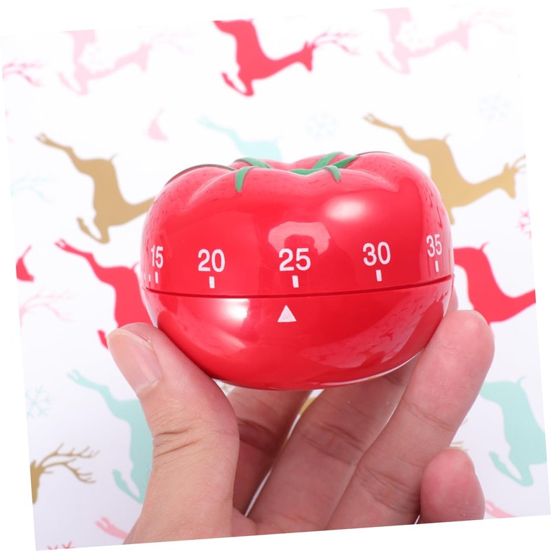 COLLBATH Kitchen Timer Alarm Clock Plastic Tomato Timer Functional for
