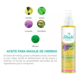Aceite para Masaje Sheló Nabel de Vainilla para Relajación