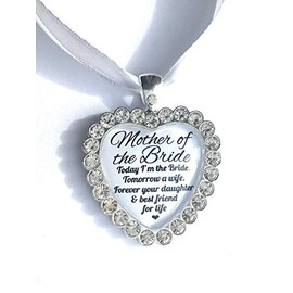 Mother Of The Bride Best Friend For Life Quote Bouquet Charm In Sparkling Diamanté Wedding Gifts And Accessories