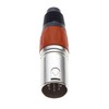 Keple 5 Pole XLR Plug, Red - Male Audio Mic