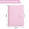 A5 Binder, PU Leather Ring Binder, Refillable Budget Organiser, Notebook
