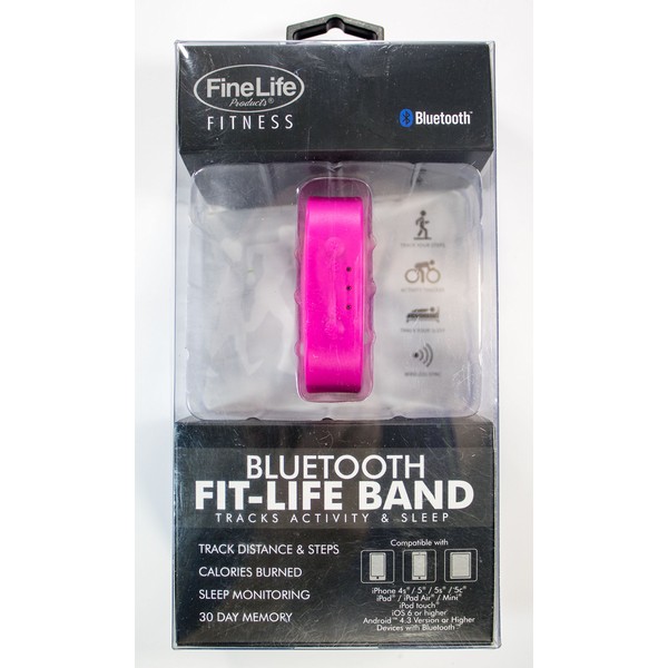 Bluetooth Fit-life Band Tracks Activity and Sleep