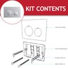 SPARES2GO Luxury Flush Plate Kit for Concealed Toilet Cistern Wall