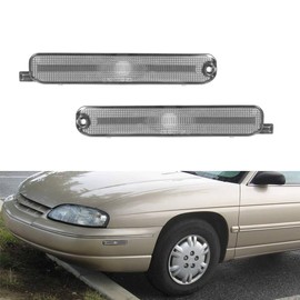 Tonsya For 1995-2001 Chevy Lumina & 1995 1996 1997 1998 1999 Monte Carlo side Bumper marker light housings Clear Lens