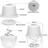 WwuHua Onion Chopper Electric 400 ml, Onion Cutter, Vegetable Chopper