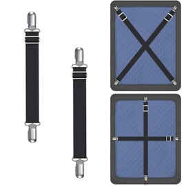 Disayu Magic - Fundas de sofá con clips para fundas de sofá, correas ajustables de 25 a 160 cm, correas elásticas para fundas de sofá (paquete de 2)
