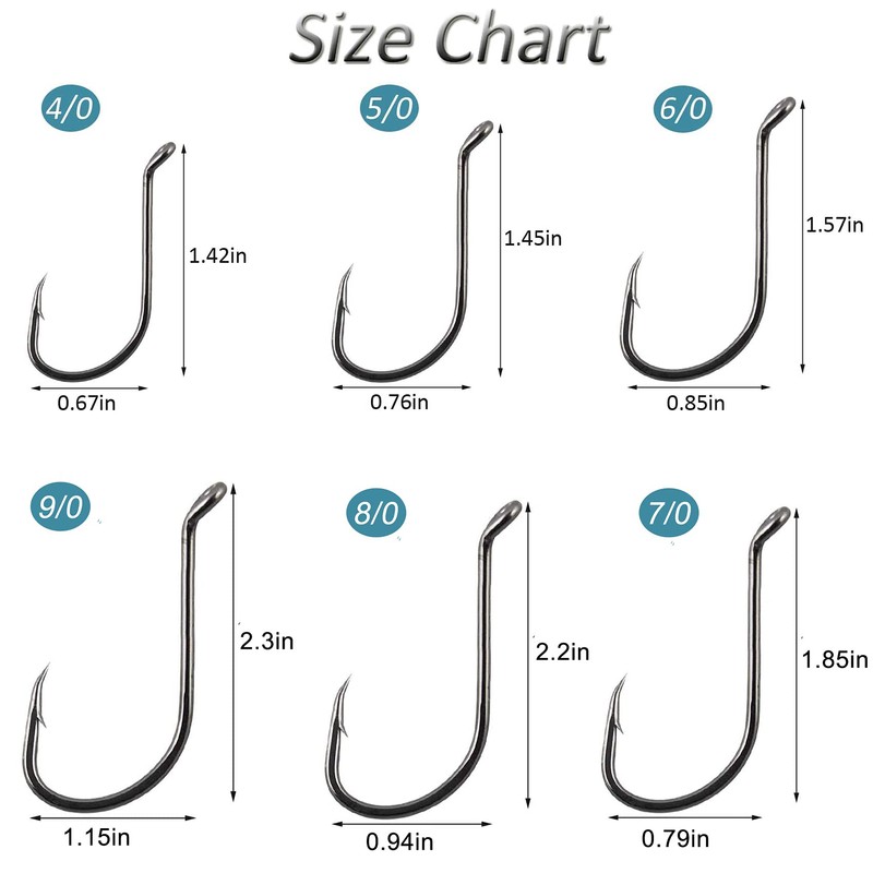 Octopus Fishing Hooks High Carbon Steel Jig Hooks Offset Sport