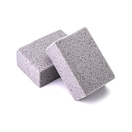 QWORKÂ® 2Pcs Grill Cleaning Brick, Pumice Cleaning Block, BBQ Cleaning Tool, Remove Oil Stains for Grilling