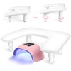 Manicure Arm Rest for Nails Tech: U-shaped Adjustable Nail Armrest