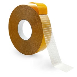 WENSSKKU Extra Strong Double Sided Fabric Tape Heavy Duty for Clothes,Double Stick Fabric Tape for Carpet/Clothing 1inch x 66FT(20m) High Stickness Strong 2 Sided Tape
