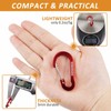 TITECOUGO Carabiner Keychain Aluminum D-Ring Locking Carabine D-Shape Lock Snap
