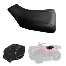 Kistrba ATV Seat Cover Compatible with 2007-2012 Honda Rancher 420, Heavy Duty Leather Seat Cover Replacement, Black