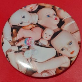 2 1/4 Inch Broken Doll Parts Kinderwhore Grunge Pinback Button Pin