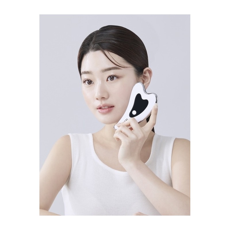 Heart-shaped meridian gua sha lifting facial massager / 하트형 경락