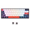 MOLGRIA SKYLOONG GK61 Dual-Space RGB Backlit Gaming Keyboard with Hot Swappable Red KTT Machinery Switches and Double-Shot Keycaps, QMK/VIA Set Tap-Hold Function Keys USB-C Wired Mechanical Keyboard