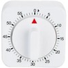 Sluswallow White 60-Minute Mechanical Kitchen Timer Wind Up Timer Visual