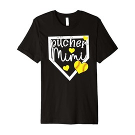 Softball Pitcher Mimi Grandma Mimi of A Softball Pitcher Premium T-Shirt