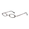 [Henghao] 老眼鏡 ブルーライトカット レトロ メタルフレーム 軽量老眼鏡 おしゃれリーディンググラス シニアグラス H6018 (ブラック,