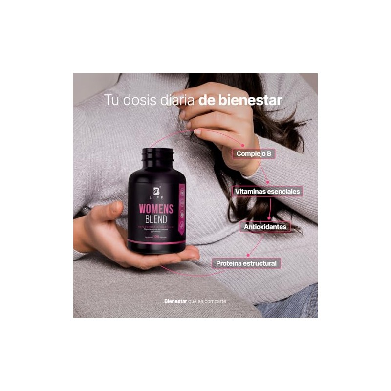 B Life Multivitamínico para Mujer con Biotina y Colágeno 100