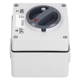 Rotary Switch, 500V IP66 3P Waterproof Switch for Outdoor Use Socket Insulation Rotary Switch Displays with Accessories (32A)