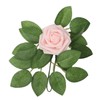 25pcs Artificial Roses Light Pink Fake Bulks Box for DIY