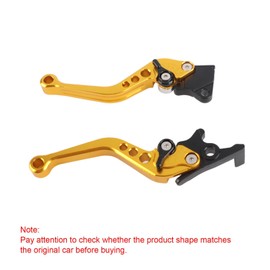 Yosoo Health Gear 22mm Brake Levers Motorcycle Brake Pump Clutch Handles Brake Lever CNC Handle Aluminum Motorcycle Clutch Brake Lever Universal Handle (Yellow)