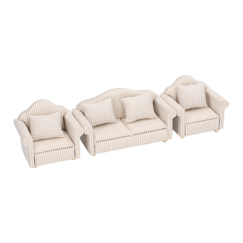 1:12 Scale Dollhouse Sofa Hand Crafted High Simulation Miniature Sofa