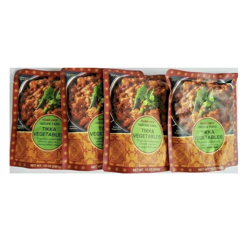 Trader Joe's 4 PACKS TRADER JOE'S INDIAN FARE TIKKA VEGETABLES