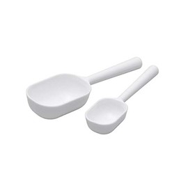 Measuring Spoons Short White Tablespoon and Teaspoon Set